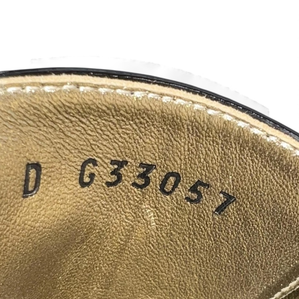 CHANEL Derby Black Patent Leather CC Logo Lace-Up Ankle Boots Size EU37 - Picture 9 of 12